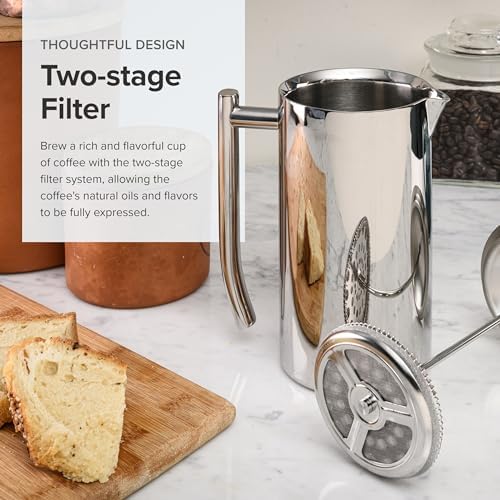 Frieling 23 oz Double-Wall Stainless Steel French Press