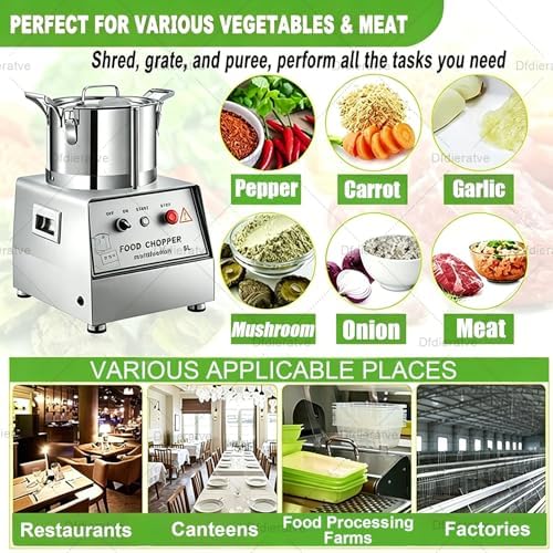 Large Commercial Food Processor, Electric Vegetable Chopper