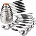 Measuring Cups and Spoons Set of 17 Double Sided Magnetic Measuring Spoons