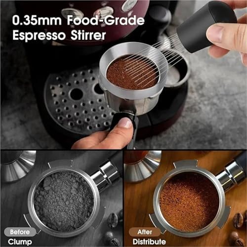 5-Piece Espresso Tool Set for 51/53/58mm Portafilters