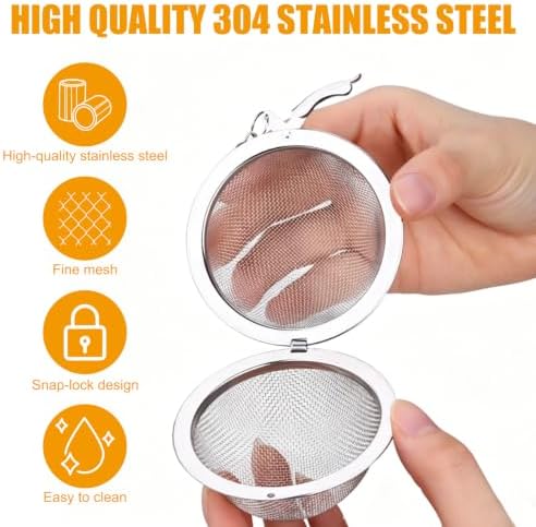 2 Pack Tea Infuser for Loose Leaf Tea, 2” Stainless Steel Tea Strainer
