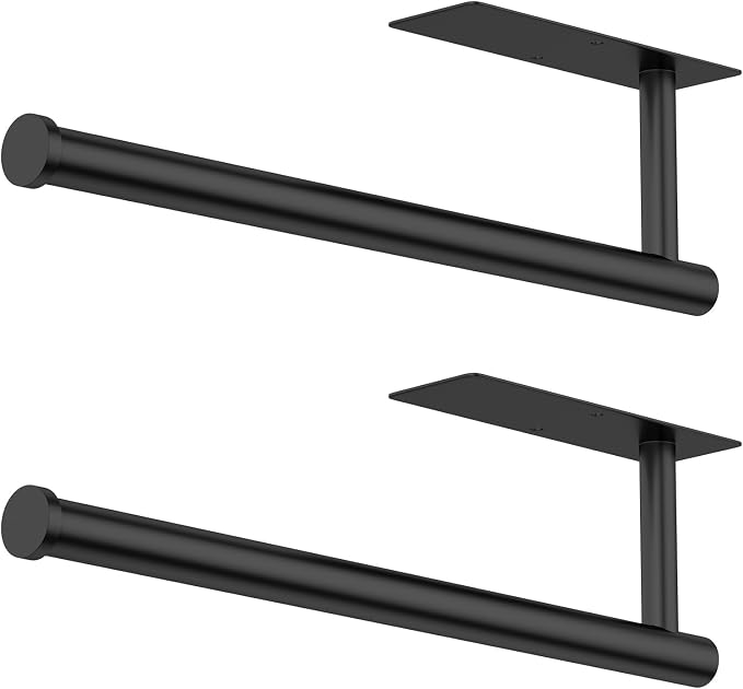 Paper Towel Holder Under Cabinet, Self-Adhesive, No Drilling, Stainless Steel by CHIKESI