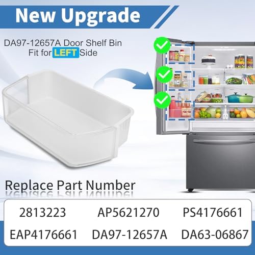 DA97-12657A Refrigerator Door Bin for Samsung Door Shelf Replacement
