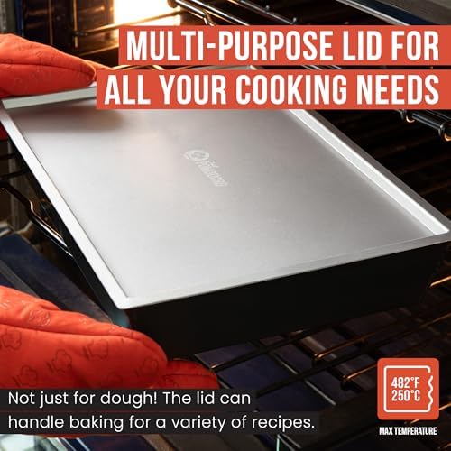 Chef Pomodoro Detroit Pizza Pan Lid, 10x14in, Anodized Aluminum, Lid