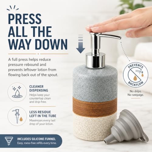 Hand Soap Dispenser Set for Bathroom and Kitchen