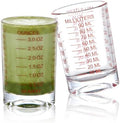 GLASKEY 2 Pack Shot Glass Measuring Cup Set,3 oz/90ml Liquid Heavy