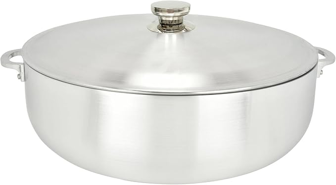 ALUMINUM CALDERO STOCK POT by Chef Pro, Durable Aluminum, Superior Cooking by Chef+Pro