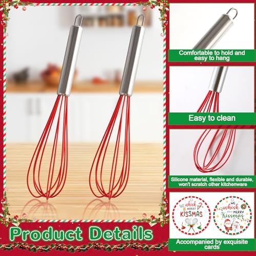 24 Sets Christmas Whisk Gifts Sets Xmas 304 Stainless Steel Whisk
