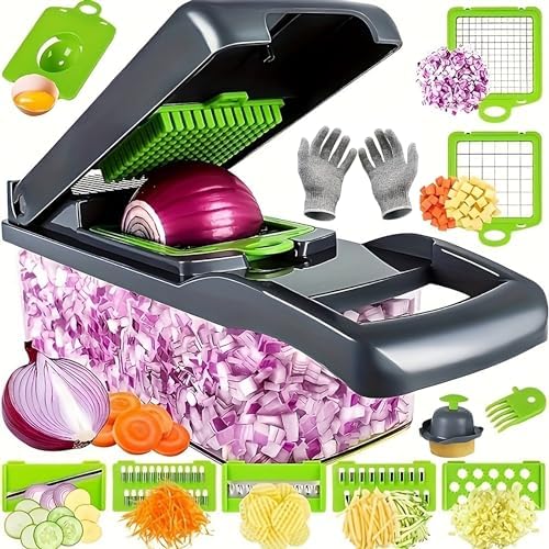 Multifunctional Vegetable Chopper with Container