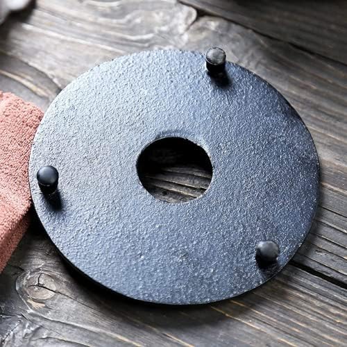 suyika Cast Iron Mat with Rubber Pegs/Feet for Japanese Tea Kettle