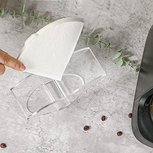 Kamehame V60 Filter Holder, Clear Acrylic Coffee Paper Storage