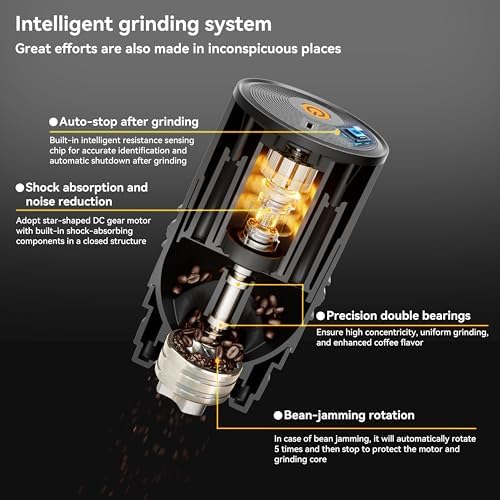 Portable Pour Over Coffee Maker with Rechargeable Electric Grinder