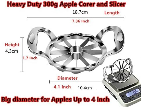 Apple Slicer and Corer 【UPGRADED】Apple Cutter Stainless Steel Heavy