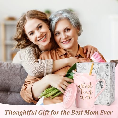 YHRJWN Birthday Gifts for Mom, Best Mom Ever Coffee Mug, Mom Mothers