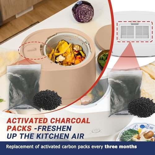 8Pcs 4lbs Replacement Charcoal Filters for Lomi Composter