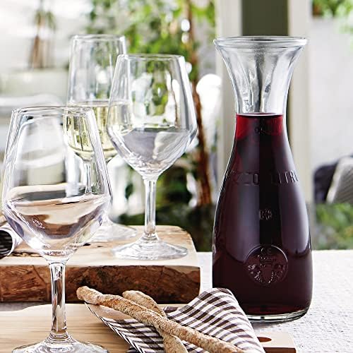 Bormioli Rocco Misura PZ Carafe, 33.75 oz - Embossed Marking, Wide