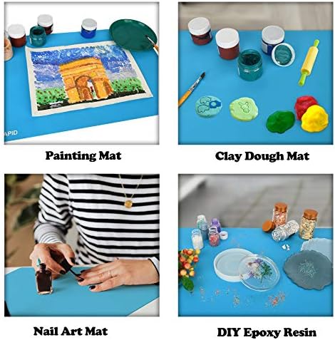 Sapid 2-Piece Silicone Mat for Crafts