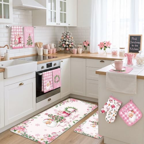 10 Pcs Christmas Kitchen Decor Set, Xmas Vintage Snowman Baking Gifts
