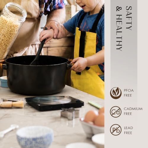 CAROTE 21pcs Ceramic Cookware Set, Pots and Pans Set