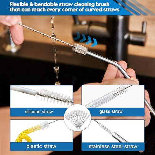 14 Pcs Bottle Brush Cleaner Set for Bottles, Cups and Straws Cleaning