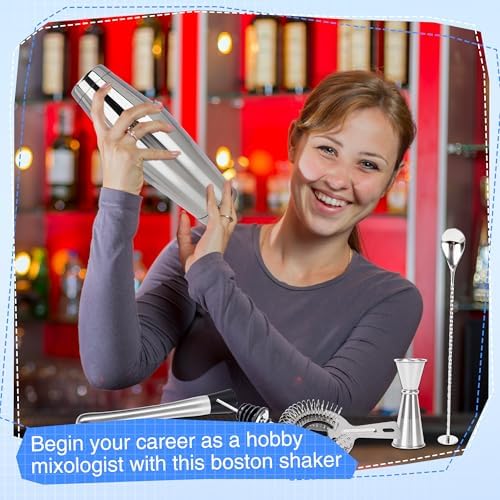 24 Pcs Shaker Set Stainless Steel Cocktail Drink 18 oz&28 oz Shaker