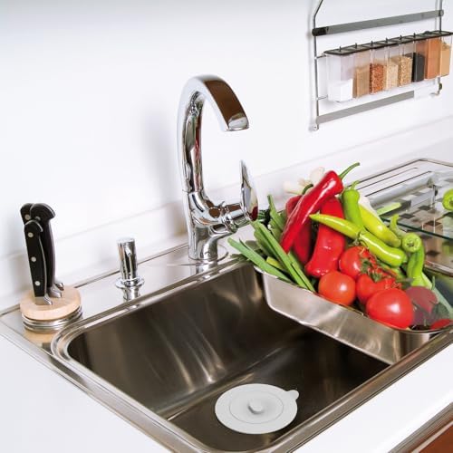 4 Pack Silicone Kitchen Sink Drain Catcher with Lid, 4.4" Top / 3"
