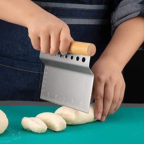 ALLTOP Bench Scraper & Dough Blender, Professional Pastry Blender for