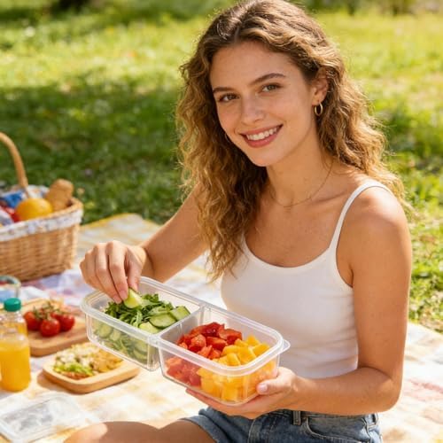 Refrigerator Organizer with Lid Fruit Food Box