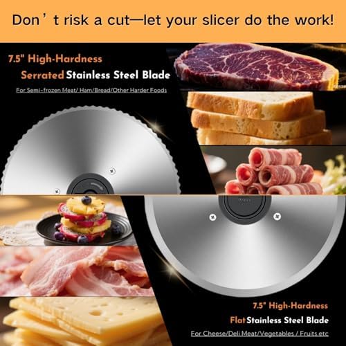 Meat Slicer and Food Dehydrator Bundle, 5 BPA-Free Trays