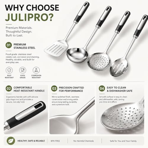 11-Piece Stainless Steel Kitchen Utensil Set