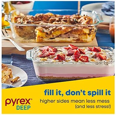 Pyrex 3-Pack Glass Baking Dish Set, 9"x13"