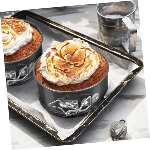 VICASKY Xmas 6pcs Mini Cheesecake Pan Set Carbon Steel Springform