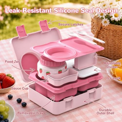 Kids Insulated Lunch Box with 8OZ Thermo Food Jar