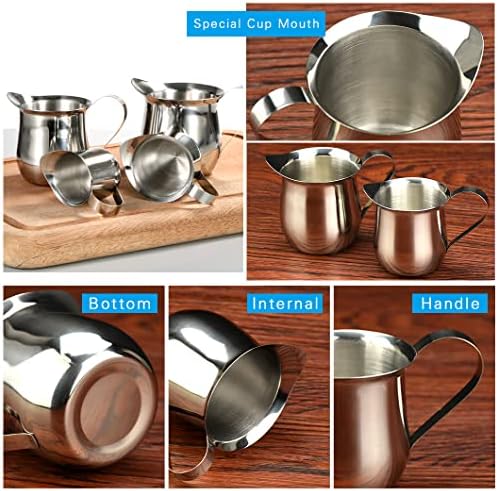 Rolin Roly 7.5 oz Milk Frothing Pitcher Stainless Steel Small