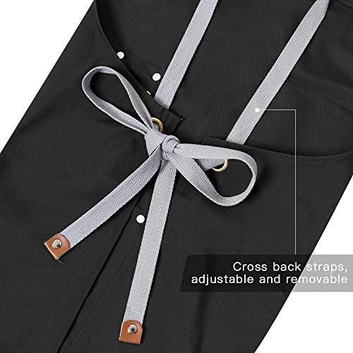 Mignongirl Chef Apron-Cross Back Apron - Image 3