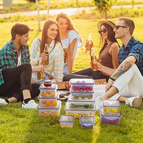 52 PCS Food Storage Containers Set with Airtight Lids