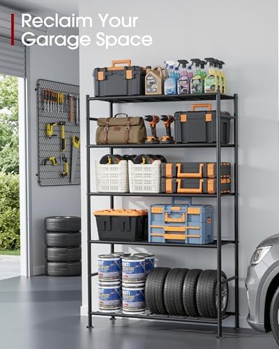 Sakugi 5-Tier Storage Shelves, Black