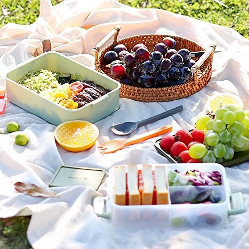 linoroso 2-Tier Adult Bento Box, 4 Compartments