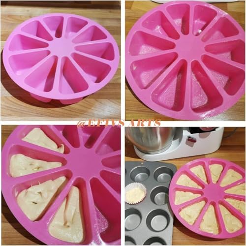 8 Cavity Cake Slice Mold Scone Pan Pizza Slice Baking Mold