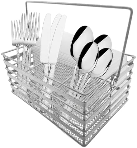 Kitchen Utensil Holder Countertop, Stainless Steel Utensil Basket
