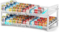 iSPECLE Pantry Can Organizer - Expandable Width, Holds 48 Cans, White