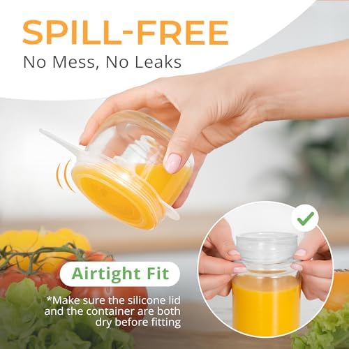 Orblue Reusable Silicone Stretch Lids, 6-Pack Small