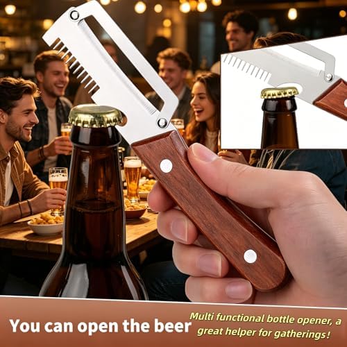 NEW Premium Vegetable Peeler with Wooden Handle and Bottle Opener