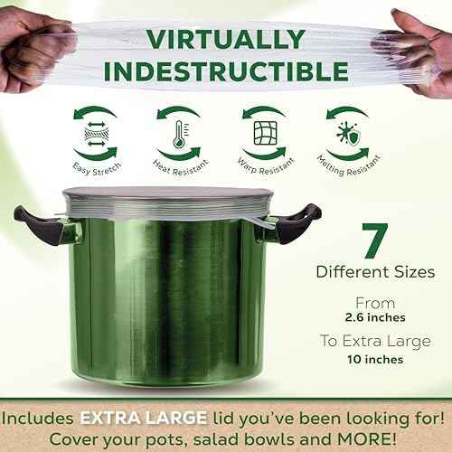 unwasted Reusable Silicone Lids, Variety Pack, 7-Pack