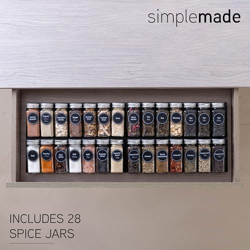 SIMPLEMADE-Spice Drawer Organizer, Spice Rack Drawer for Kitchen