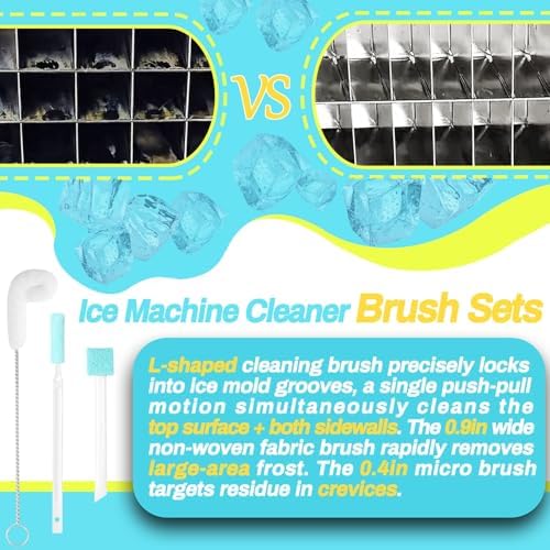 Potanro Ice Machine Cleaner Brush Set, 14Pcs