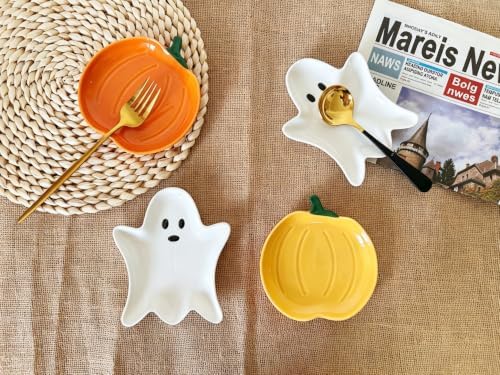 Ceramic Spoon Rest for Stove Top, Halloween Ghost Cute Spoon Rest for