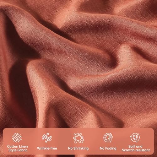 Fall Tablecloth Rectangle 60" x 75", Burnt Orange