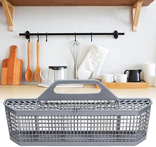 GE WD28X10128 Plastic Silverware Basket,Genuine Grey Silverware Basket