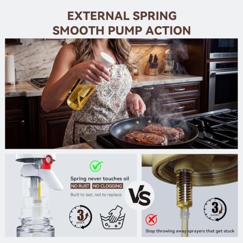Ruolan 200ml Glass Olive Oil Sprayer